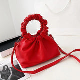 Solid Women Handbag Shoulder Bag Leather Female Purse Crossbody Bag