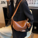 Vintage Soft Leather Shoulder Bag Female Lady Casual Travel Hobos Bag