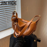 Vintage Soft Leather Shoulder Bag Female Lady Casual Travel Hobos Bag