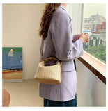 Straw Shoulder Bag for Women Bohemian Beach Tote Beige