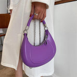 Half Moon Shoulder Crossbody Bags Women Handbags Purses Vintage Chain Messenger