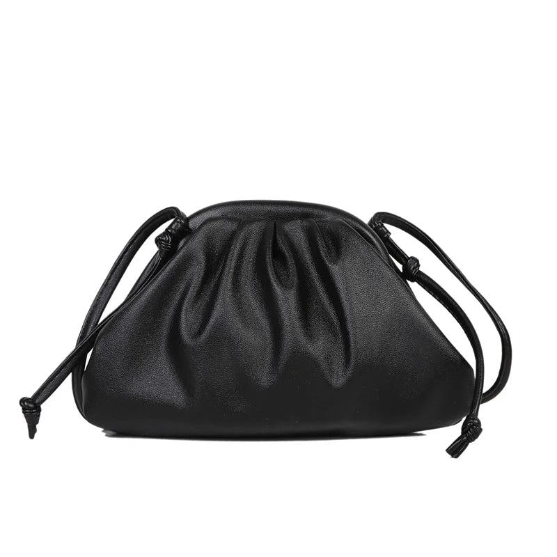 Cloud Shoulder Bag Crossbody Clutch Pleated Dumpling Handbag