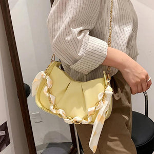Women's PU Leather Shoulder Bags Chain Handbags