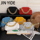 Chain Small Clutch PU Leather Handbags Shoulder Bag for Women