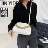 Chain Small Clutch PU Leather Handbags Shoulder Bag for Women