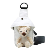 Lovely Girl Chest Bag Bear Canvas Crossbody Bag