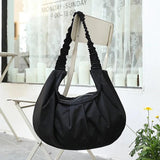 Retro Dumpling Bag Canvas Small Fresh Art Shoulder Bag for Women