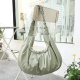 Retro Dumpling Bag Canvas Small Fresh Art Shoulder Bag for Women