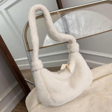 Fluffy Plush Bags For Women Handbags Tote Shoulder Messenger Bag