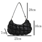 Solid Casual Shoulder Bag Women's Handbag