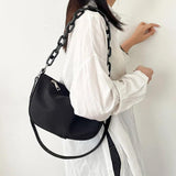 Nylon Crossbody Bag Chain Female Shoulder Handbag