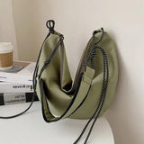 Japanese Style Nylon Women Messenger Bag Drawstring Shoulder Bag