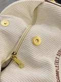 Letter Embroidery Women Crossbody Bag Corduroy Small Shoulder Bag
