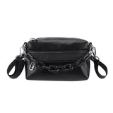PU Leather Small Shoulder Crossbody Bags with Acrylic Chain