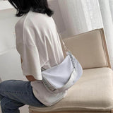Retro Shoulder Bag Nylon Chain Shopping Purse
