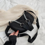 Retro Shoulder Bag Nylon Chain Shopping Purse