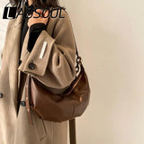 LADSOUL Women Soft Leather Handbags High Vintage Crossbody Bags
