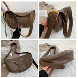 Women's Crossbody Bag Large Capacity Soft PU Leather Shoulder Bag