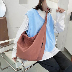 Canvas Totes Bags Women Casual Large Capacity Shoulder Girls Messenger Bag