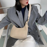 Retro PU Underarm Bags for Women Handbags