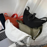 Solid Women's Shoulder Bag with Adjustable Strap and Zipper