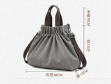 Women's Canvas Hobo Handbag Large Capacity Shoulder Bag