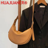Vintage PU Leather Shoulder Bag For Women Ladies Handbags Female Solid Hobos Mes