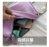 Women's Solid PU Leather Shoulder Bag Casual Tote Handbag
