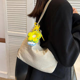 Women's Underarm Bag Solid Handbag Large Capacity Mummy Bag