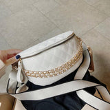 Women Crossbody Bag Leather Shoulder Handbag Chain Strap