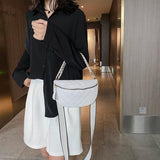 Women Crossbody Bag Leather Shoulder Handbag Chain Strap