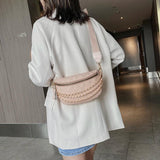Women Crossbody Bag Leather Shoulder Handbag Chain Strap