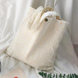 Daisy Canvas Handbag Women Tote Female Eco Crossbody Bag