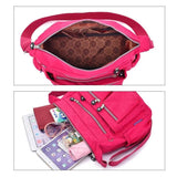 Waterproof Nylon Shoulder Crossbody Bag Large Capacity