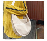 Large Capacity Women's Shoulder Bag Corduroy Messenger Bag