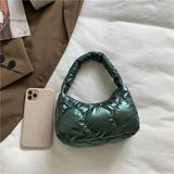 Square Shoulder Bag Small Capacity Solid Clutch Purse Handbag