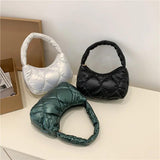 Square Shoulder Bag Small Capacity Solid Clutch Purse Handbag