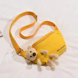 Canvas Bag Female Student Chest Bag Large Capacity Single Shoulder Bag