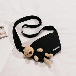 Canvas Bag Female Student Chest Bag Large Capacity Single Shoulder Bag