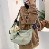 Harajuku Large Capacity Crossbody Bag for Girls - Shoulder Bag
