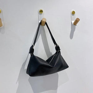 Vintage PU Leather Top Handle Bag Women Handbag