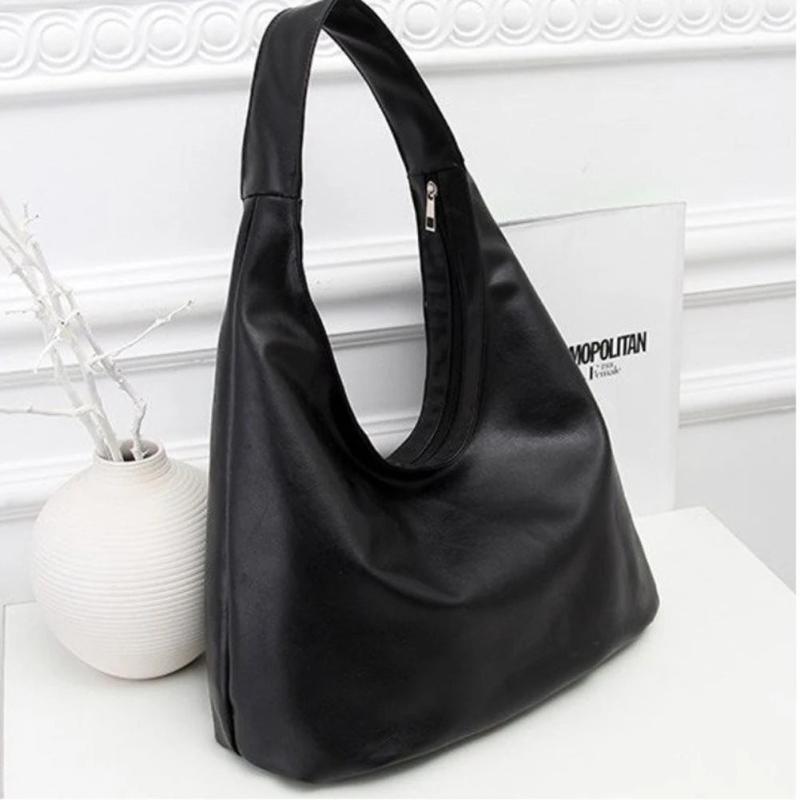 Women's Leather Hobo Bag Large Capacity Tote Clutch Purse
