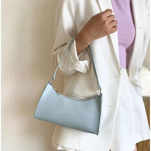 Vintage Leather Shoulder Bag - Women's Crossbody Handbag