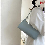 Vintage Leather Shoulder Bag - Women's Crossbody Handbag
