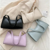 Vintage Leather Shoulder Bag - Women's Crossbody Handbag
