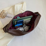 Vintage Soft Leather Shoulder Bag Women Handbag Large Capacity Leisure Crossbody