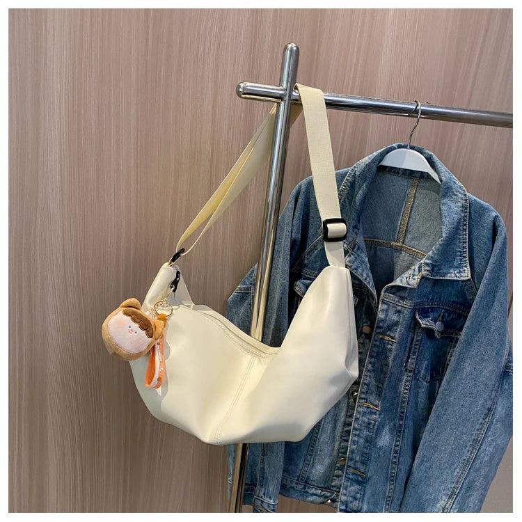 Vintage Soft Leather Shoulder Bag Women Handbag Large Capacity Leisure Crossbody