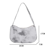 Women Tie Dye Shoulder Bag Travel Handbag Casual Ladies Top-handle Handbag