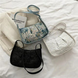 Vintage Underarm Bag Female Floral Evening Clutch