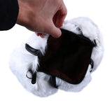 Faux Rabbit Fur Handbag Shoulder Messenger Bag Tote Women Long Fur Grass
